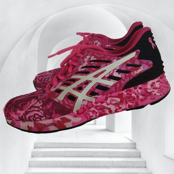 ASICS 7 FUZEX FUZEGEL PINK ROSE RUNNING SHOES - Picture 4 of 14